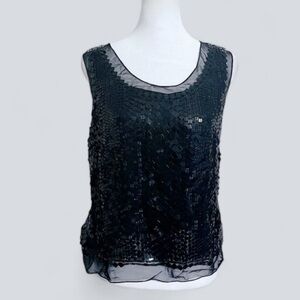Carolina Herrera Rare Silk Beaded Cocktail Party Top